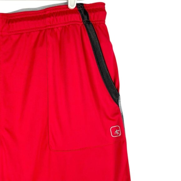 AND1 Men's Pull-on Elastic Drawstring Waistband Red Basketball Shorts Size 2XL - Picture 5 of 12